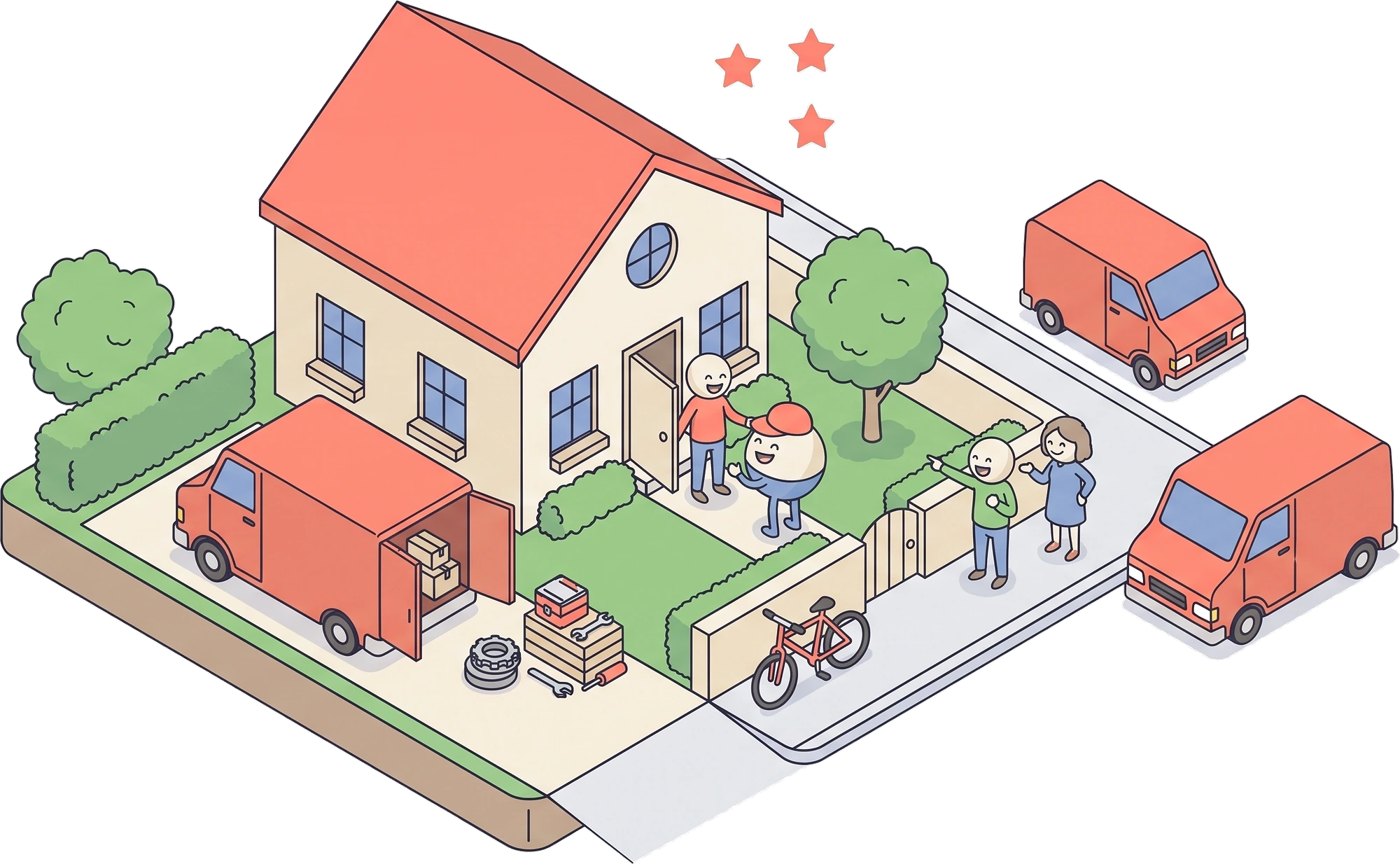 A trade business that has grown up: two vans, a handshake at the customer&rsquo;s door, neighbours pointing it out to each other.